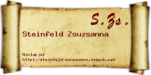 Steinfeld Zsuzsanna névjegykártya